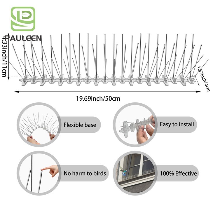 50cm Bird Spikes On Roof Plastic Bird Deterrent Spikes Invisible Anti Bird Spikes 50cm Bird Spikes On Roof Plastic Bird Deterrent Spikes Invisible Anti Bird Spikes