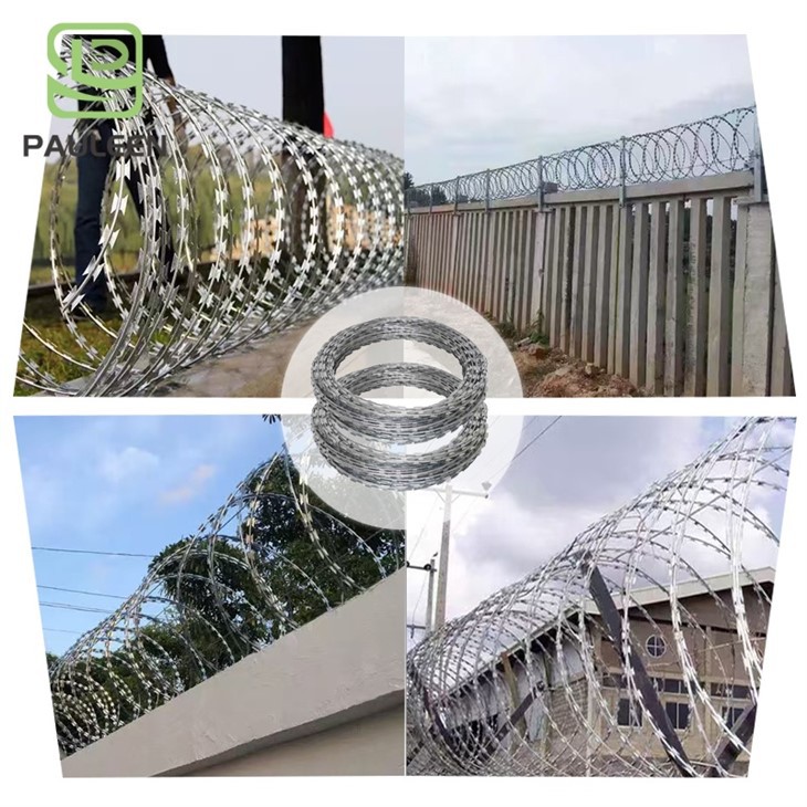 Iron Wire/Blade/Razor Barbed Wire Electro Galvanized Razor Wire factory Iron Wire/Blade/Razor Barbed Wire Electro Galvanized Razor Wire factory