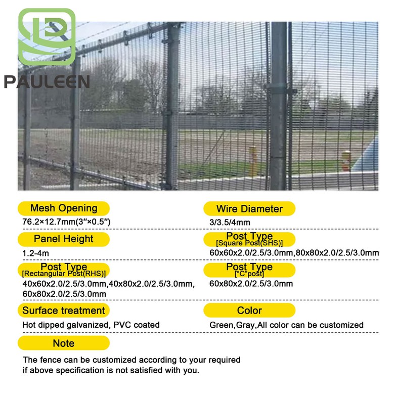 Size of 358 Security Fence Size of 358 Security Fence