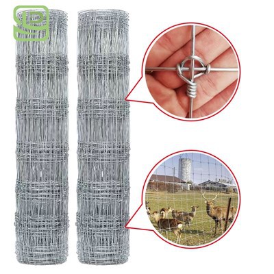 Ffens Fferm Ceirw Galfanedig