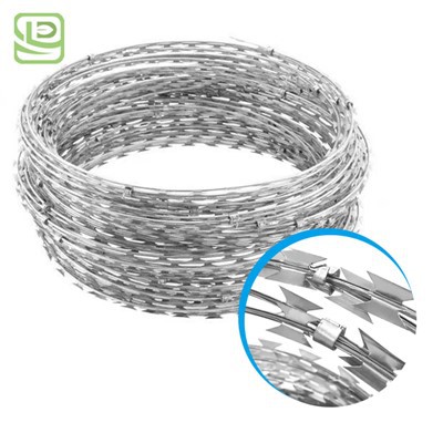 Gwifren rhwyll rasel galfanedig