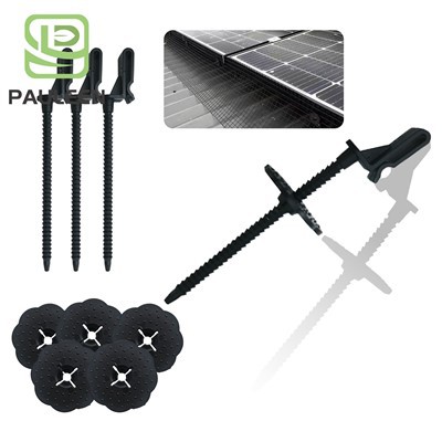 Rhwyll panel solar proffesiynol clipiau neilon sefydlog UV ar gyfer atal colomennod