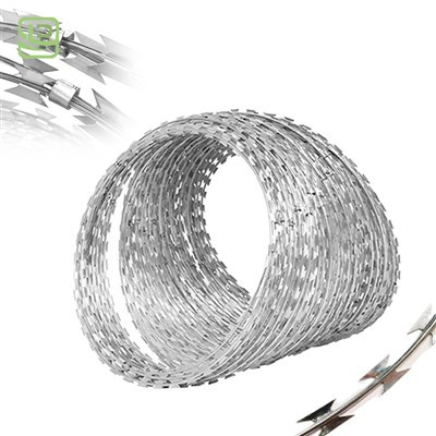 Ffens rhwyll gwifren rasel