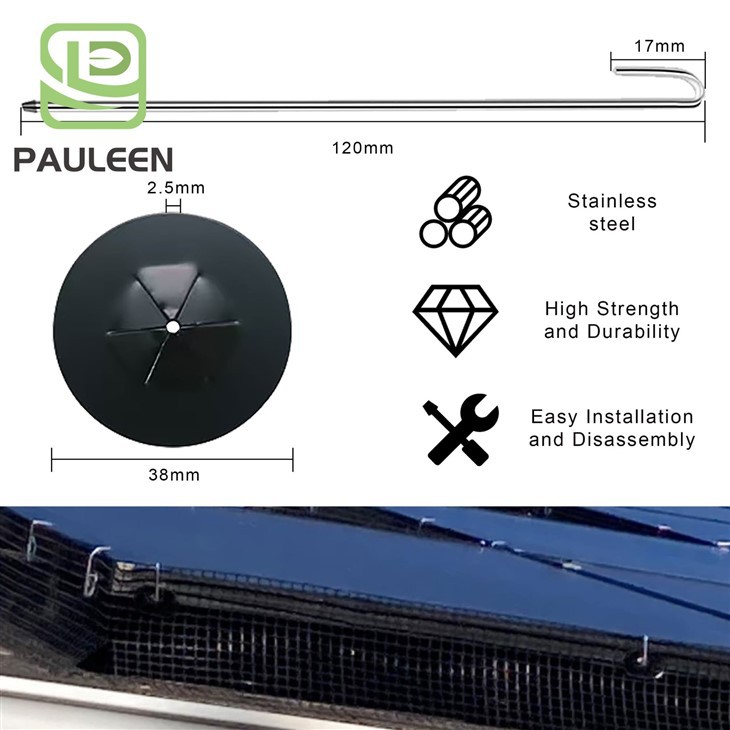 Solar Panel Aluminum Fastener Clips For Panels And Bird Proof Pigeon Fence Solar Panel Aluminum Fastener Clips For Panels And Bird Proof Pigeon Fence