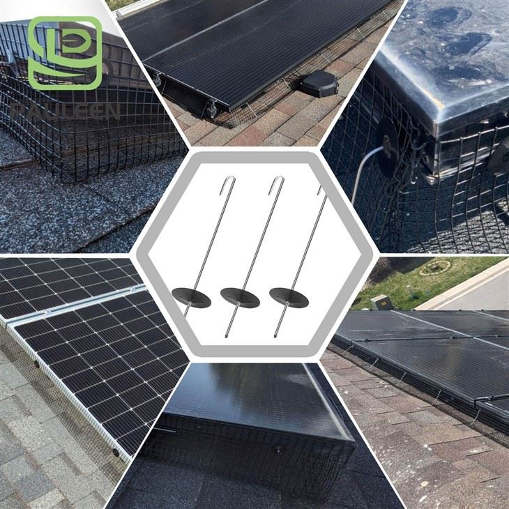 Solar Panel Aluminum Fastener Clips For Panels And Bird Proof Pigeon Fence Solar Panel Aluminum Fastener Clips For Panels And Bird Proof Pigeon Fence